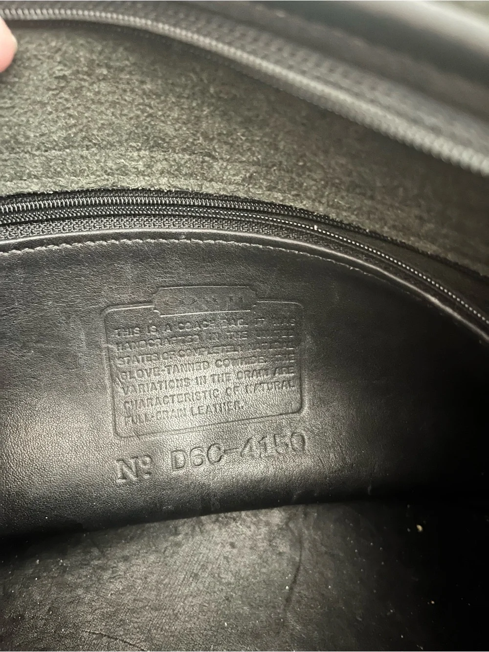 Classic Vintage COACH Black Leather Saddle Bag - Picture 3 of 4